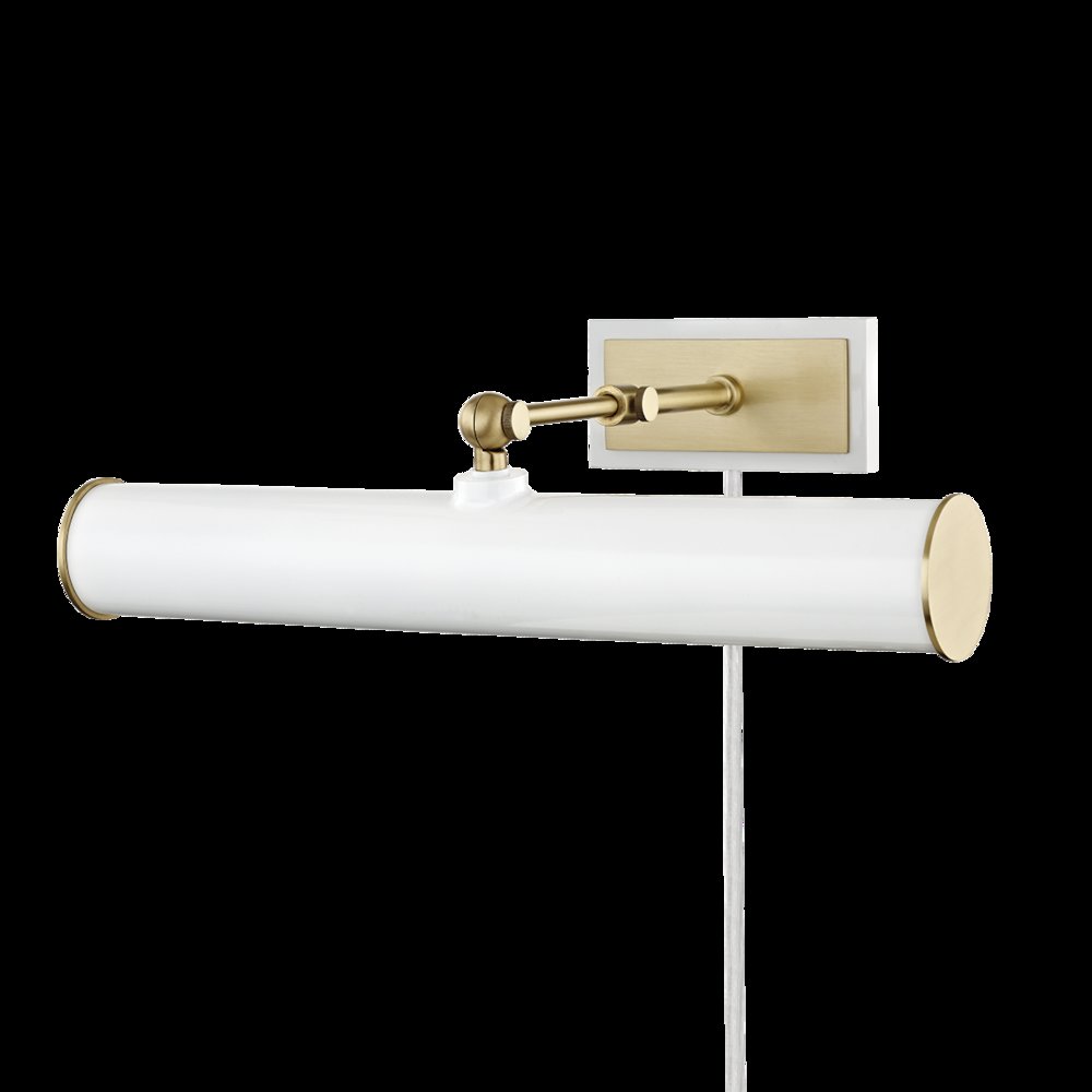 Holly Plug-In Picture Light, Aged Brass. Picture 1