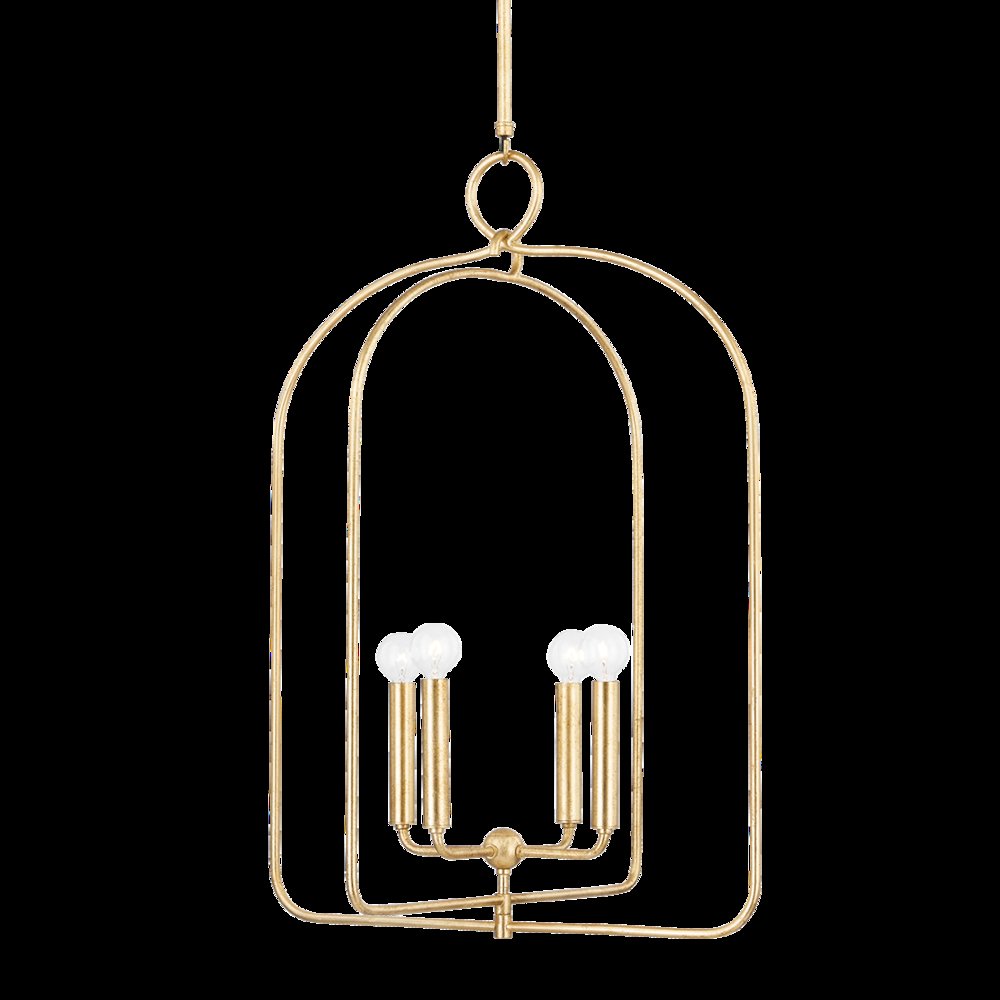 Mallory Pendant, Gold Leaf. Picture 1