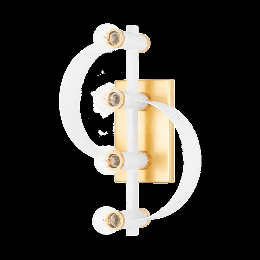 Maddie Wall Sconce, Gold Leaf. Picture 1