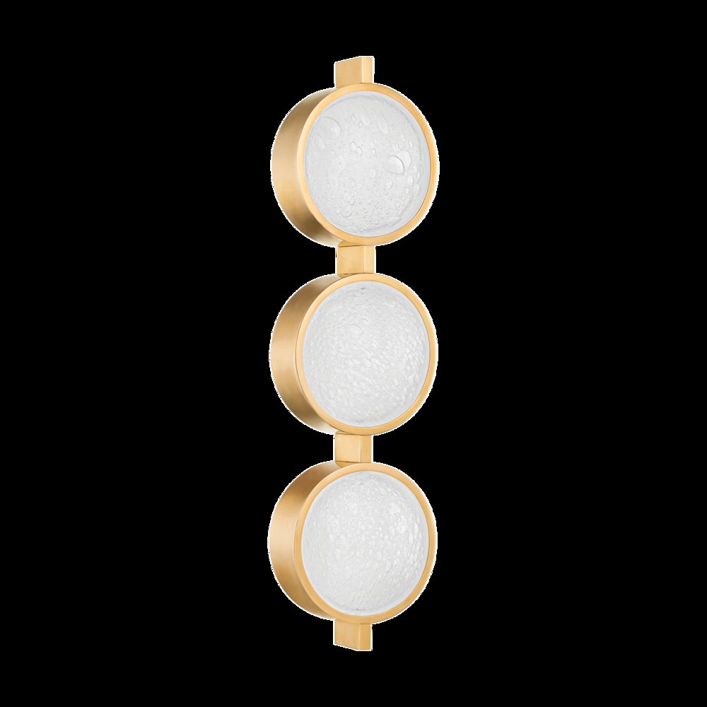 Ansonia Wall Sconce, Vintage Brass. Picture 1