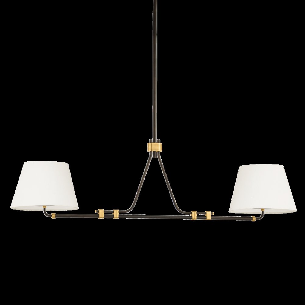 Crown Heights Linear, Aged Brass. Picture 1