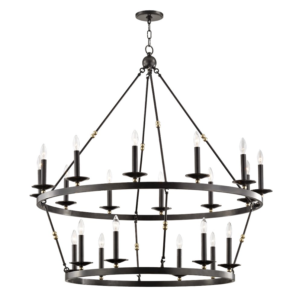 Allendale Chandelier, Aged Brass, Old Bronze. Picture 1