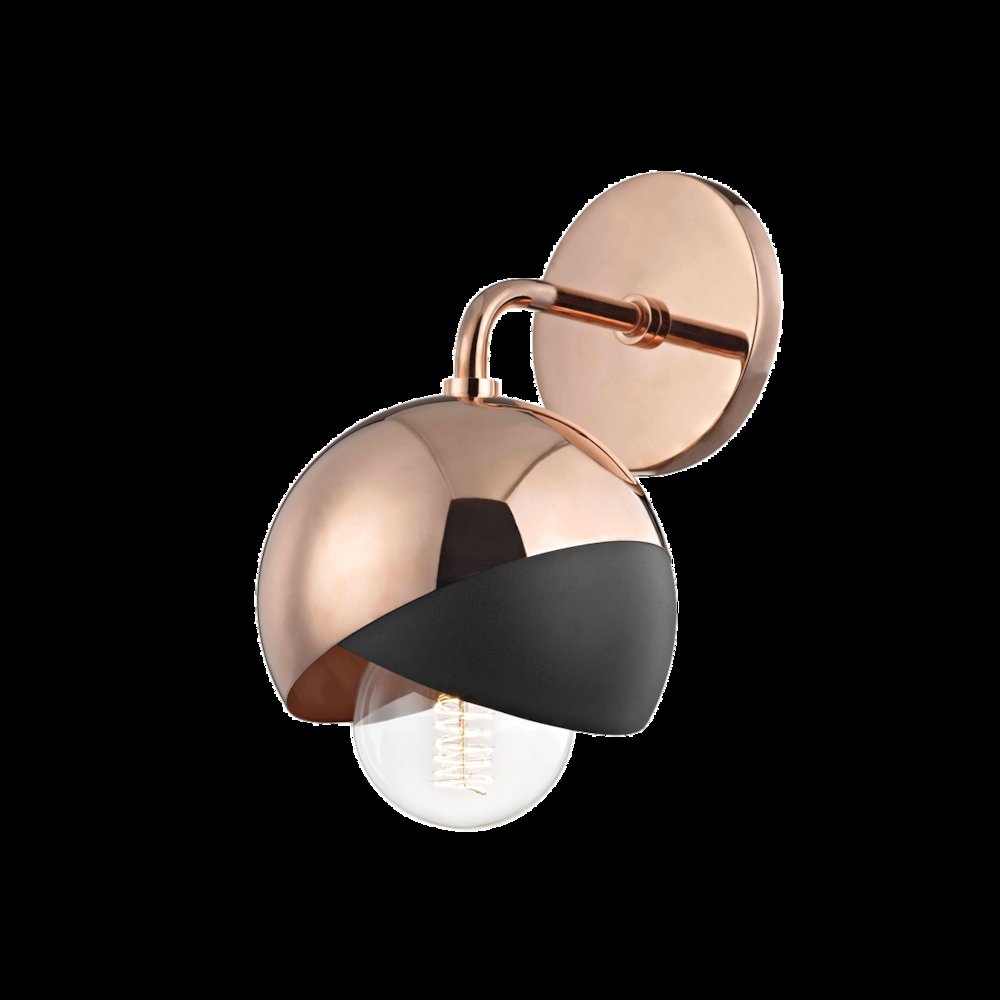 Emma Wall Sconce, Polished Copper. Picture 1