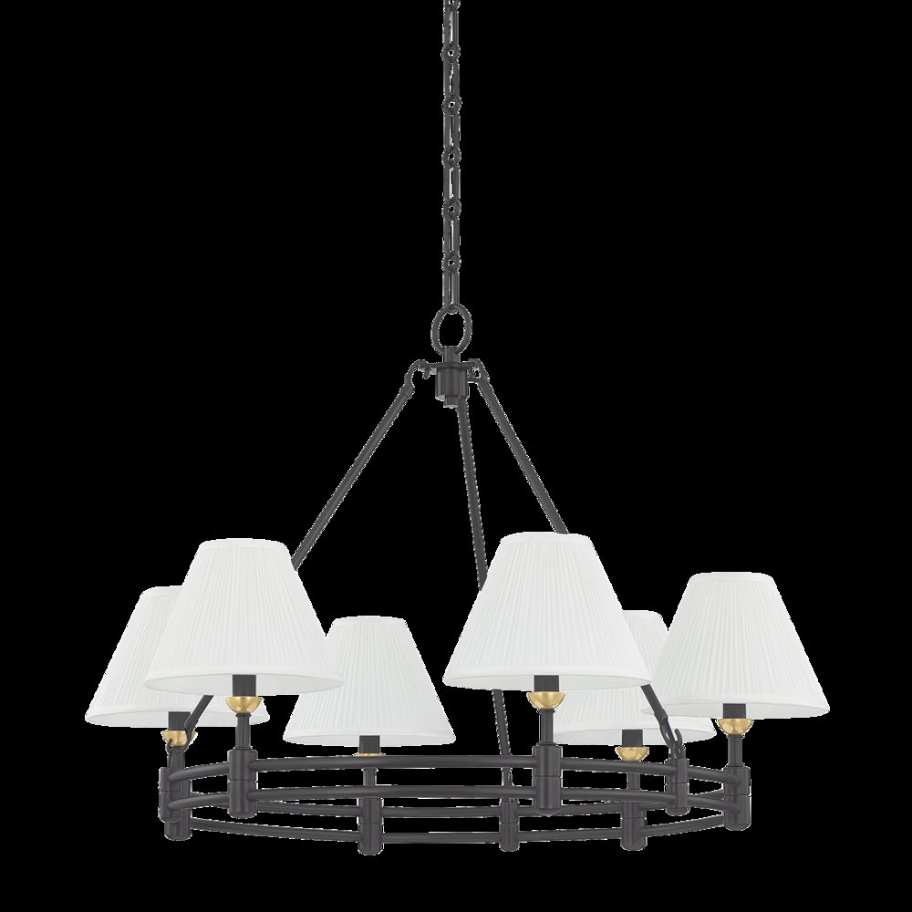 Howard Chandelier, Aged Brass. Picture 1