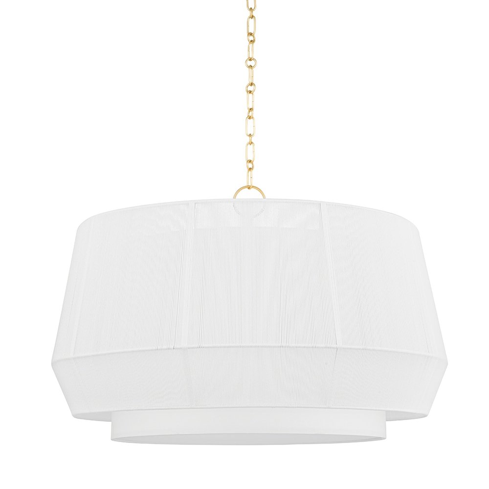 Debi Pendant In Aged Brass Color. Picture 1