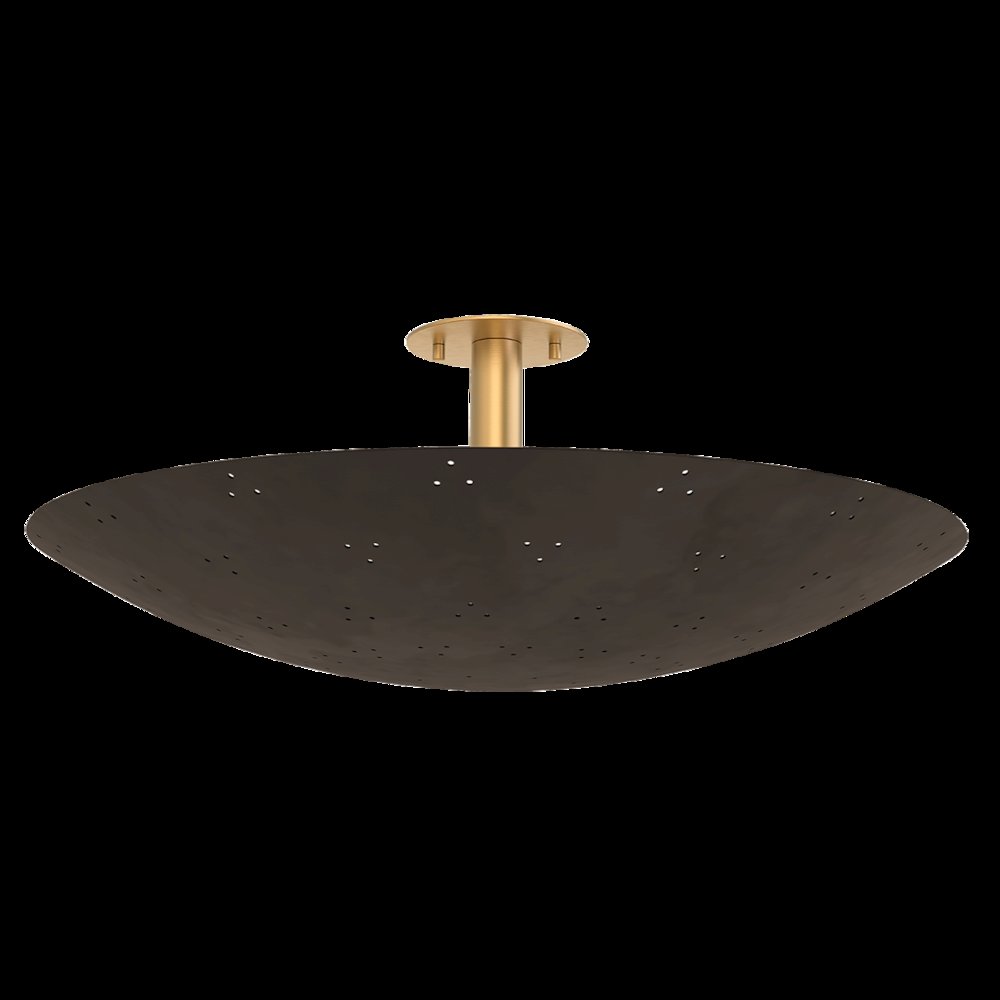 Bern Flush Mount, Vintage Brass. Picture 1