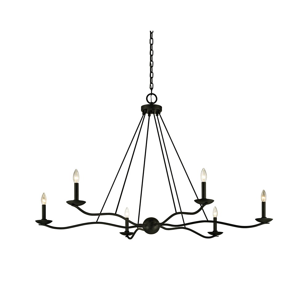 Sawyer Chandelier, Forged Iron. Picture 1