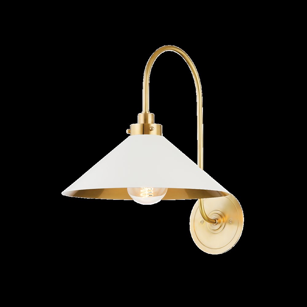 Clivedon Wall Sconce, Aged Brass. Picture 1