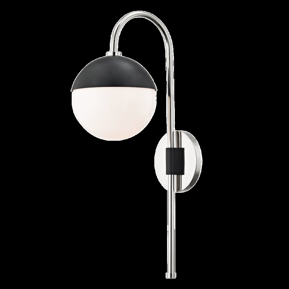 Renee Plug-In Sconce, Polished Nickel. Picture 1