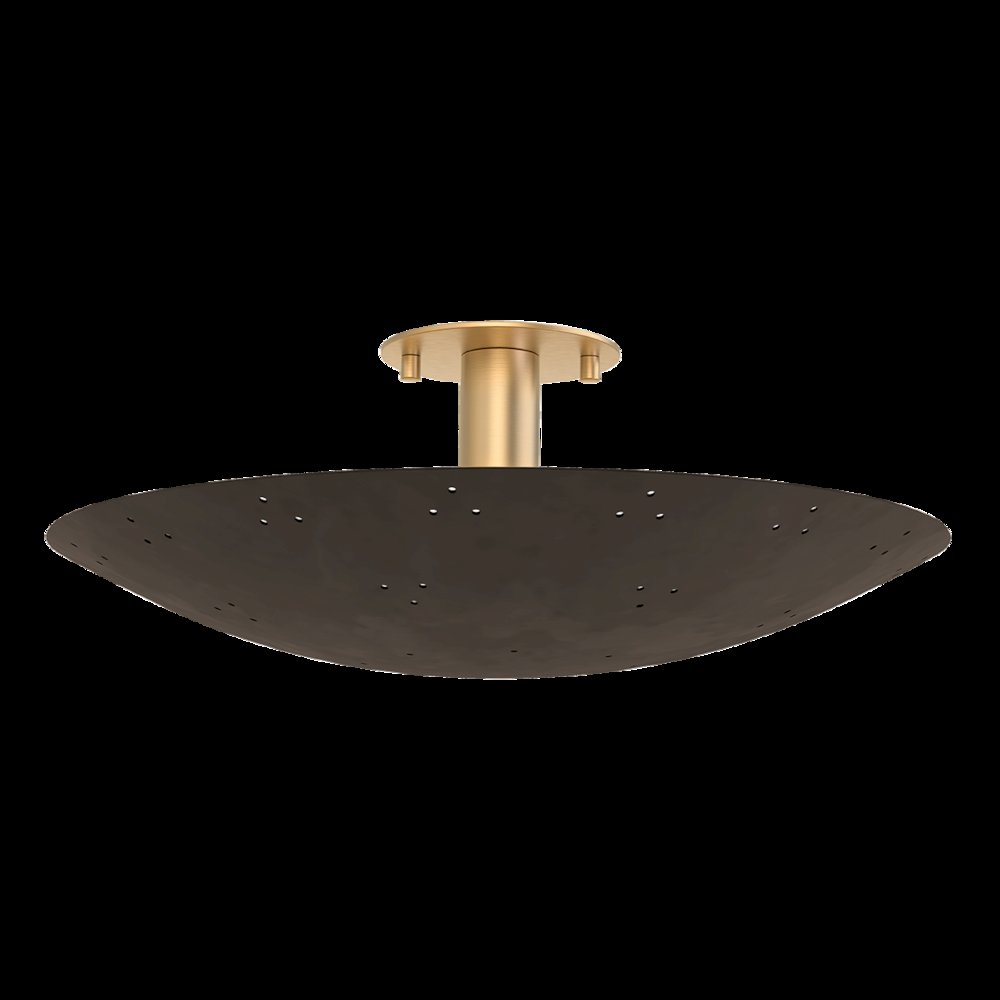 Bern Flush Mount, Vintage Brass. Picture 1
