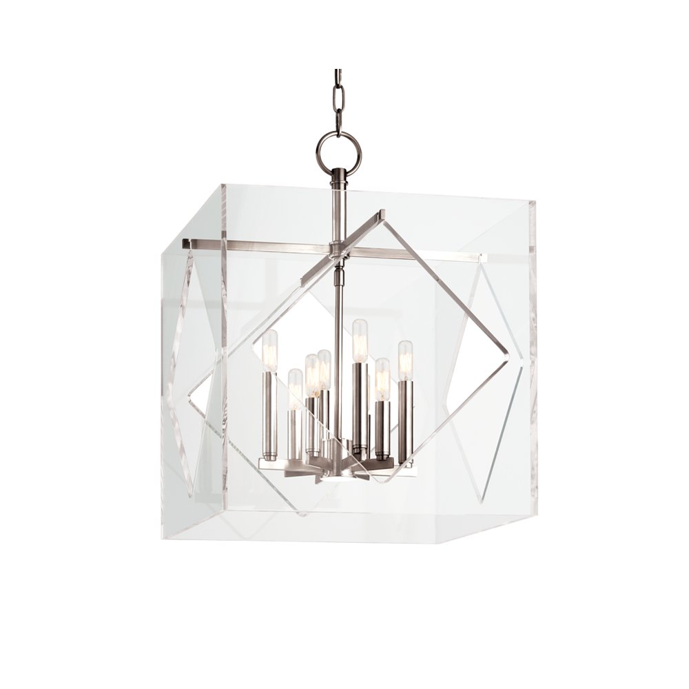 Travis Chandelier, Polished Nickel. Picture 1