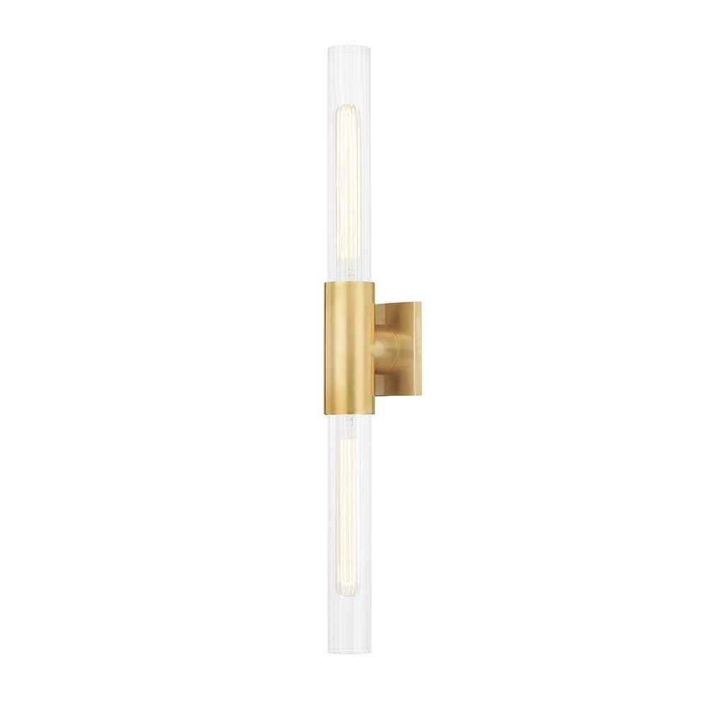 Asher Wall Sconce, Aged Brass. Picture 1