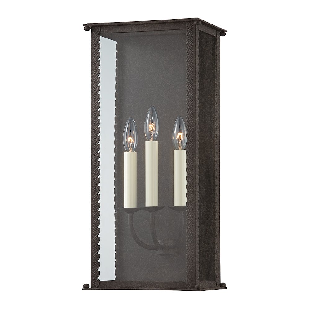 Zuma Exterior Wall Sconce, French Iron. Picture 1