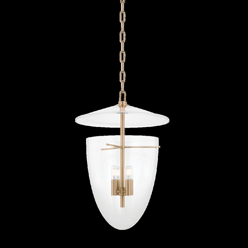 Tully Lantern, Patina Brass. Picture 1