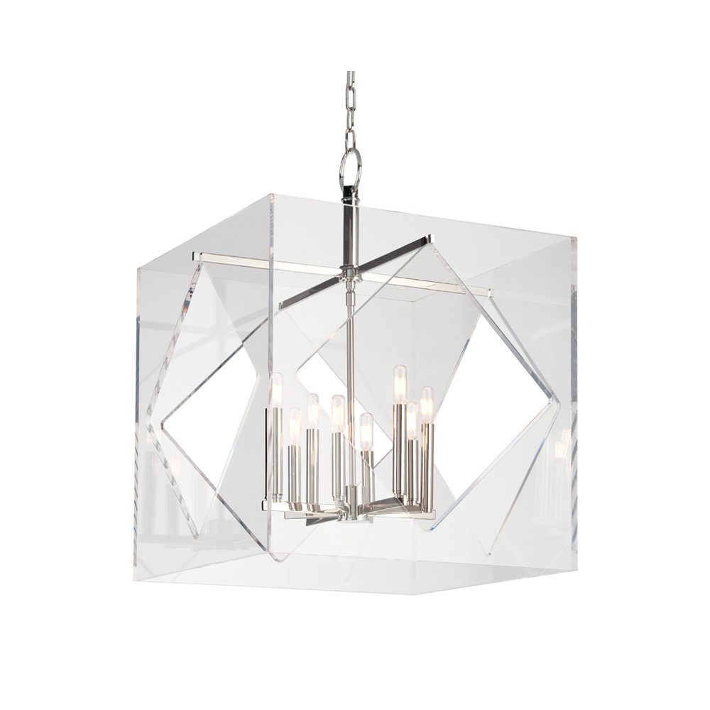 Travis Chandelier, Polished Nickel. Picture 1