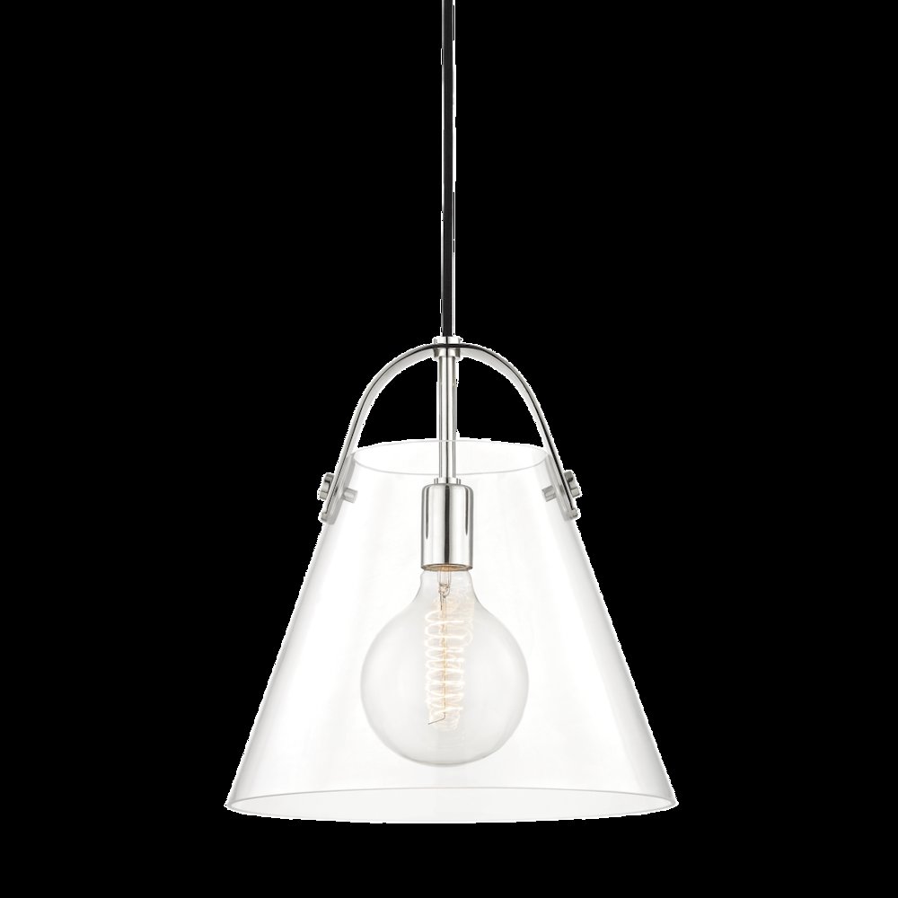 Karin Pendant, Polished Nickel. Picture 1