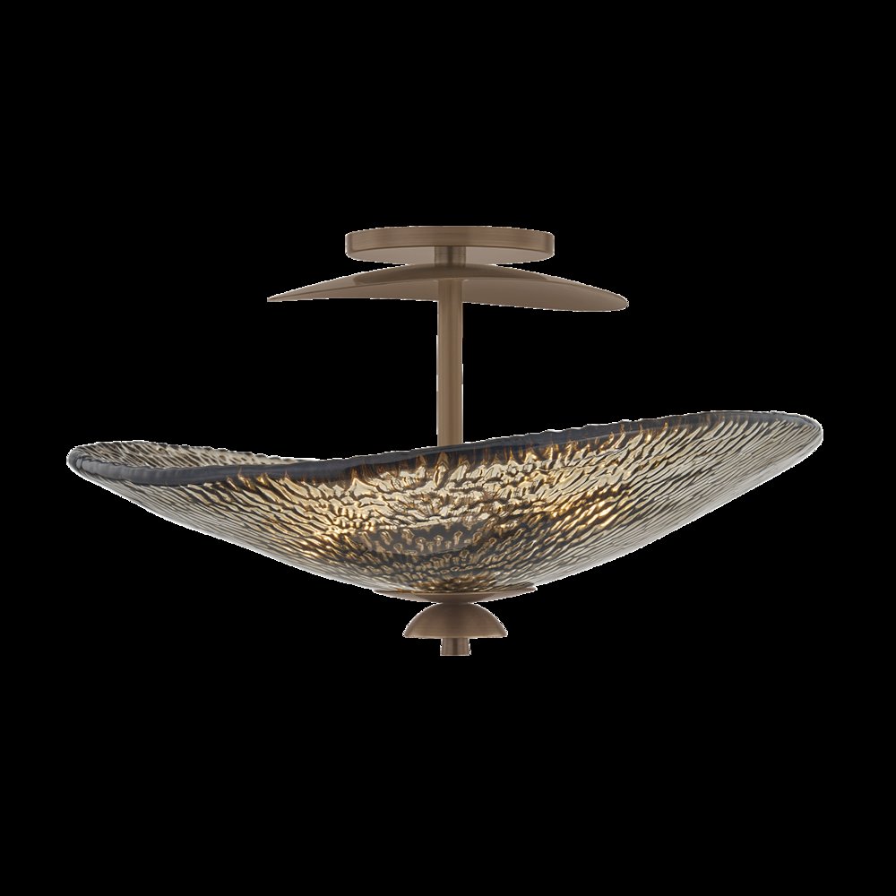 Alba Semi Flush, Old World Brass. Picture 1