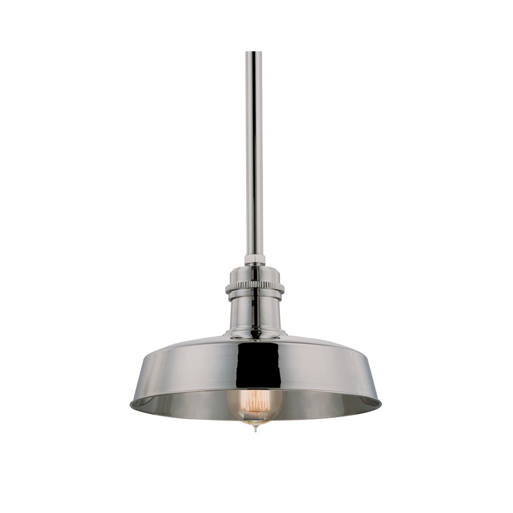 Hudson Falls Pendant, Polished Nickel. Picture 1