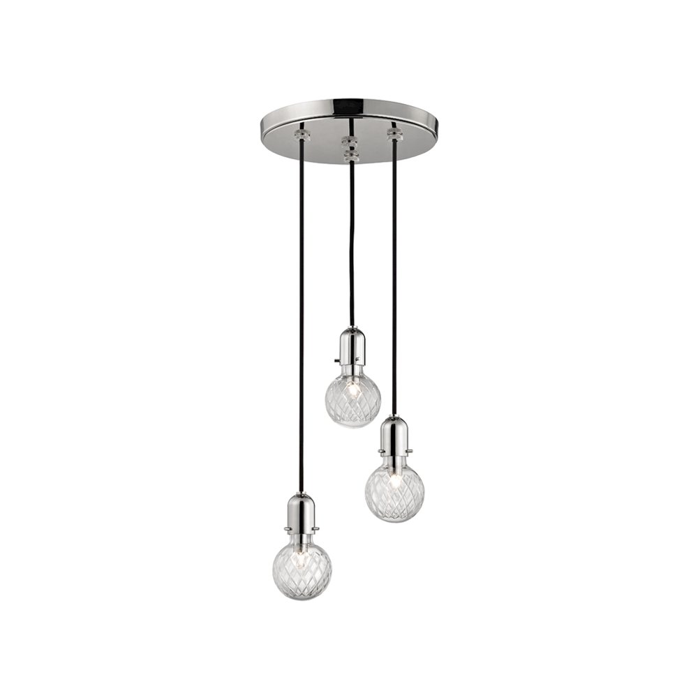 Marlow Pendant, Polished Nickel. Picture 1