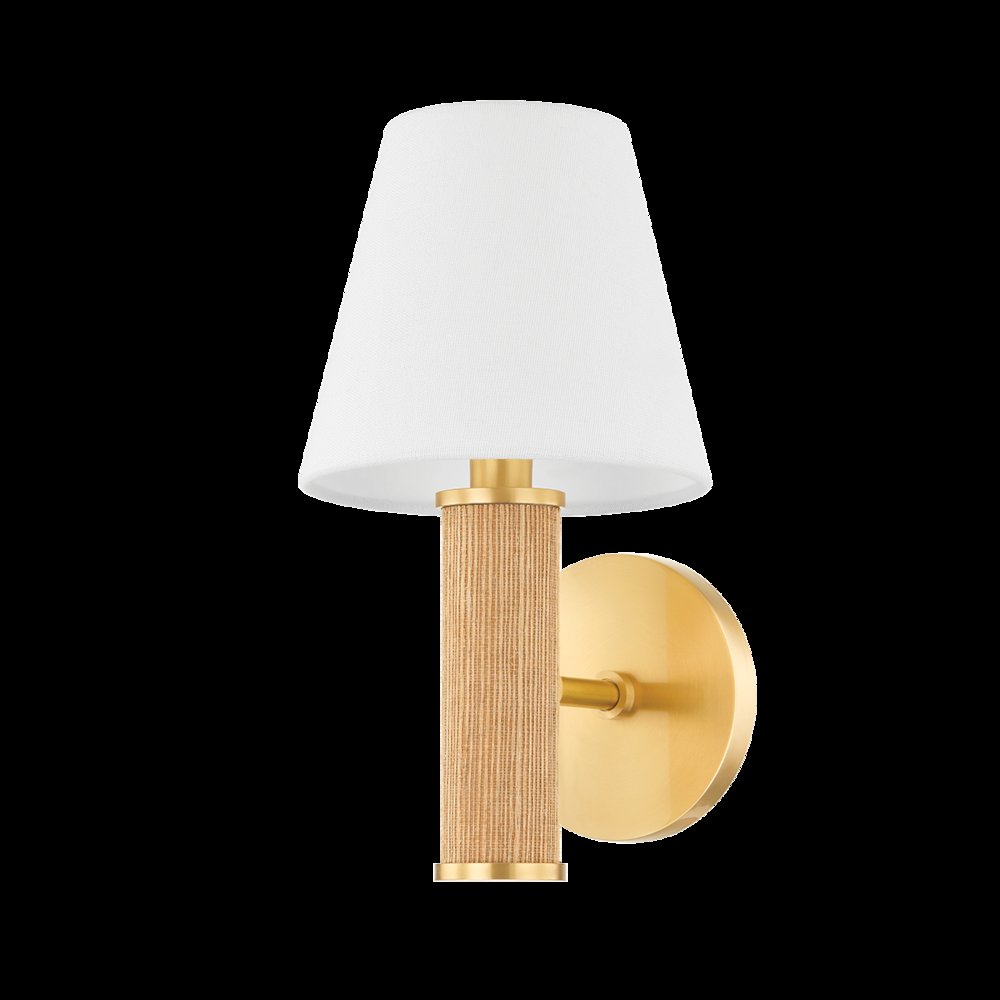 Amabella Wall Sconce, Aged Brass. Picture 1