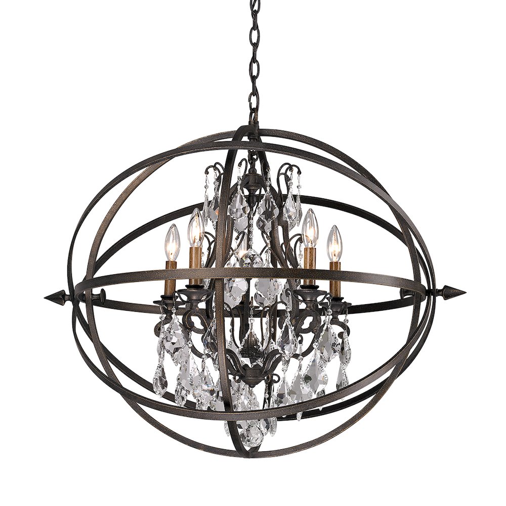 Byron Chandelier, Hand-Worked Iron. Picture 1