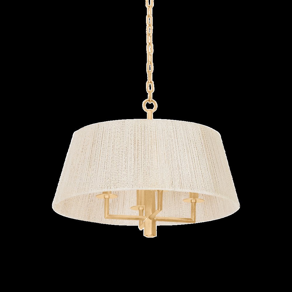 Azar Pendant, Vintage Gold Leaf. Picture 1
