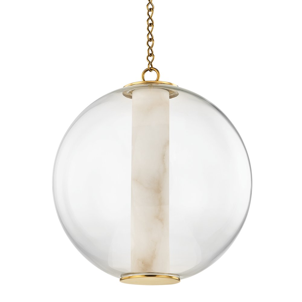 Pietra Pendant, Vintage Brass. Picture 1