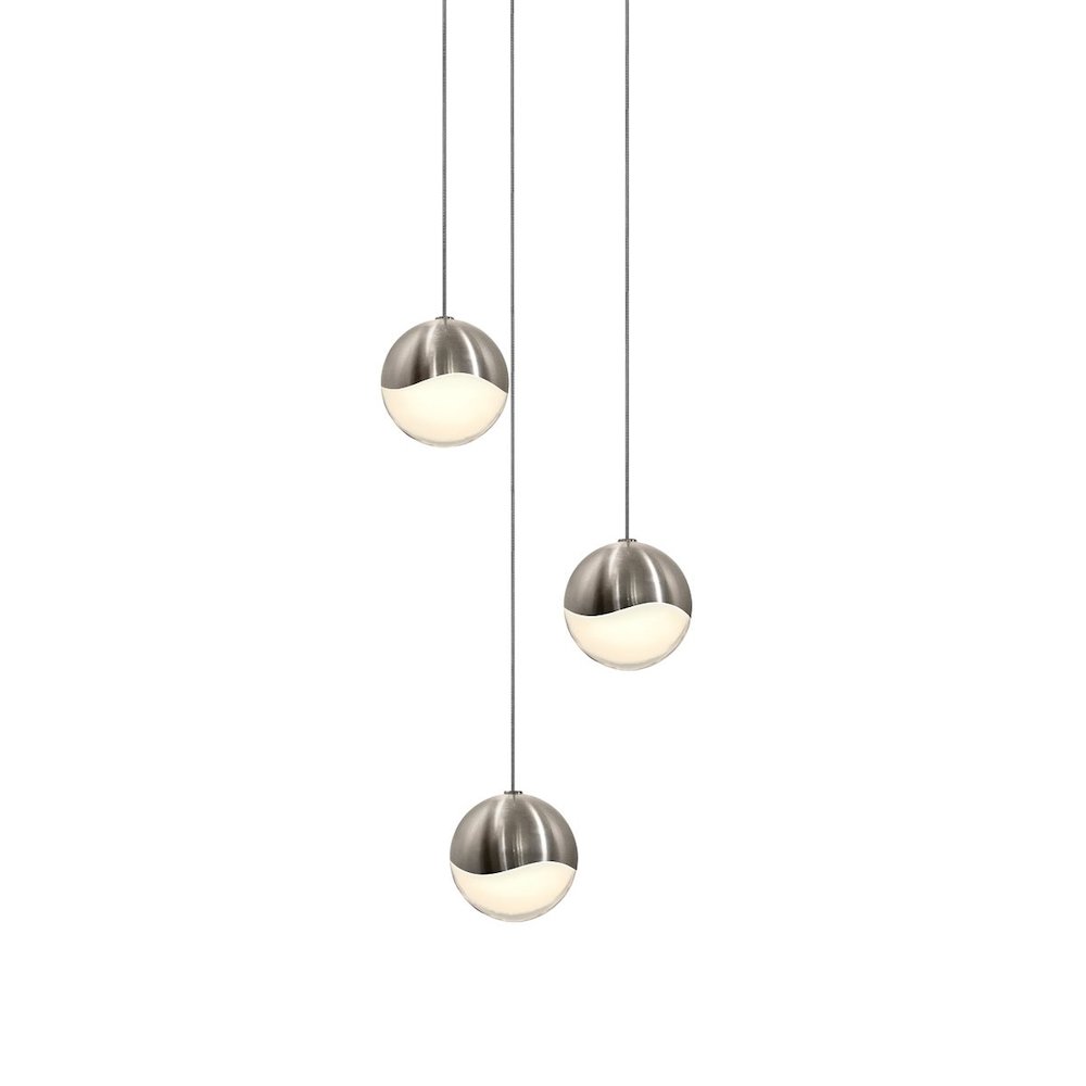 Grapes Pendant, Satin Nickel. Picture 1