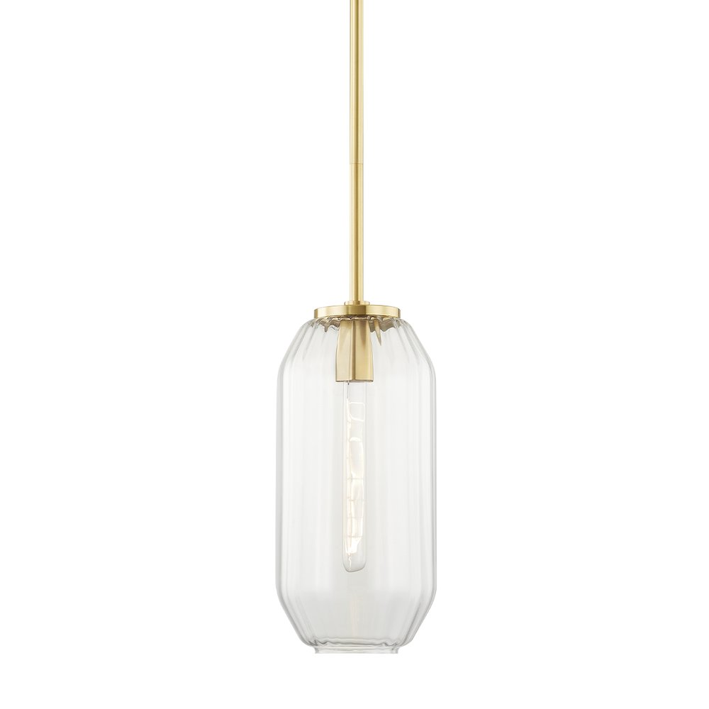 Bennett Pendant, Aged Brass. Picture 1