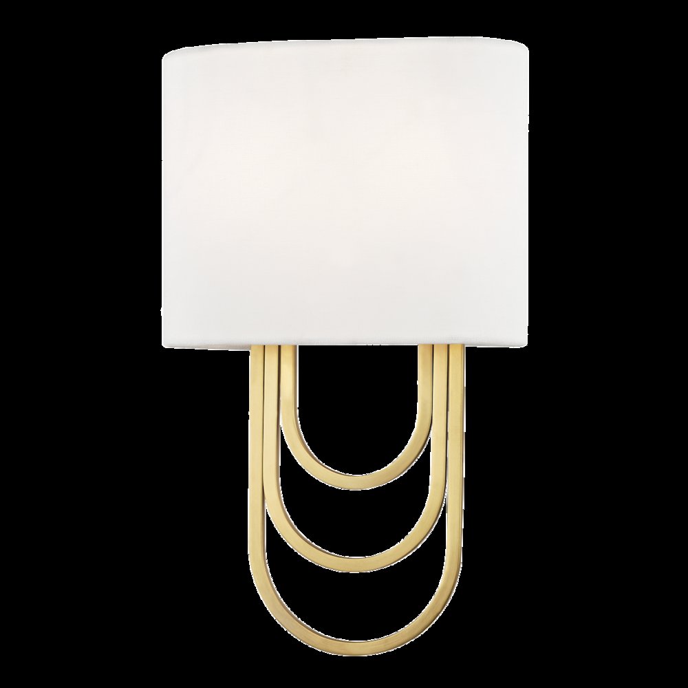 Farah Wall Sconce, Aged Brass. Picture 1