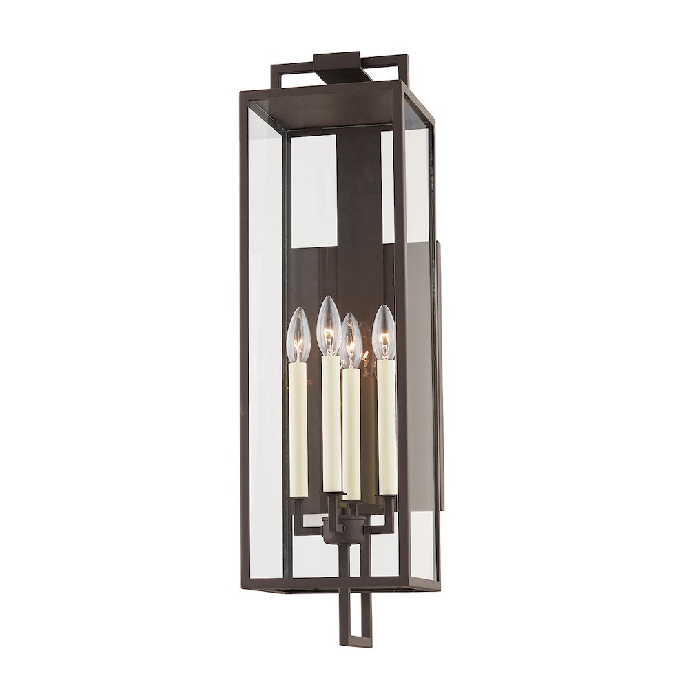 Beckham Exterior Wall Sconce, Textured Bronze. Picture 1