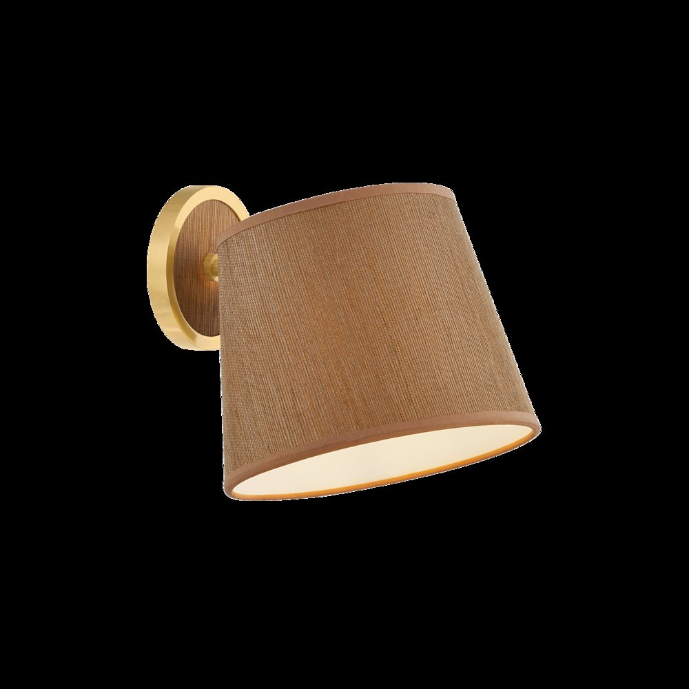 Abeni Wall Sconce, Aged Brass. Picture 1