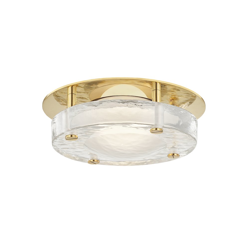 Heath Flush Mount, Aged Brass. Picture 1
