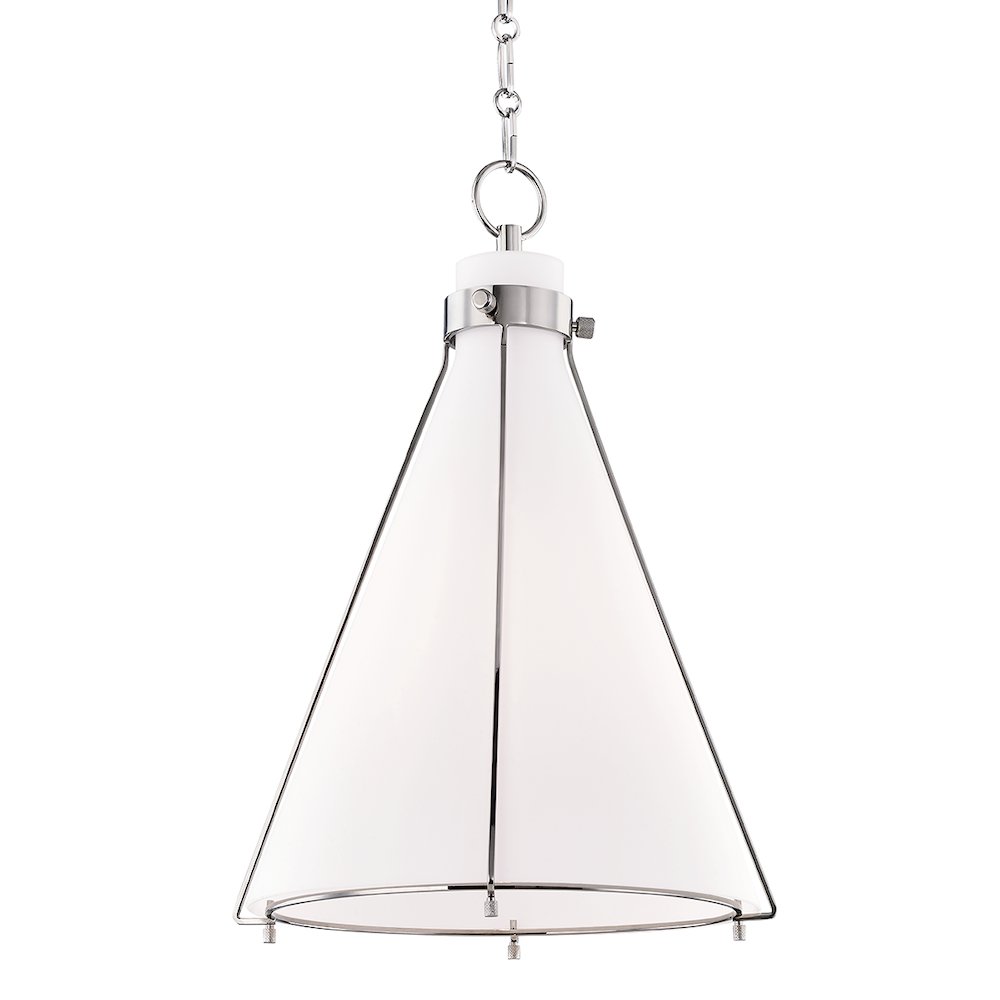 Eldridge Pendant, Polished Nickel. Picture 1