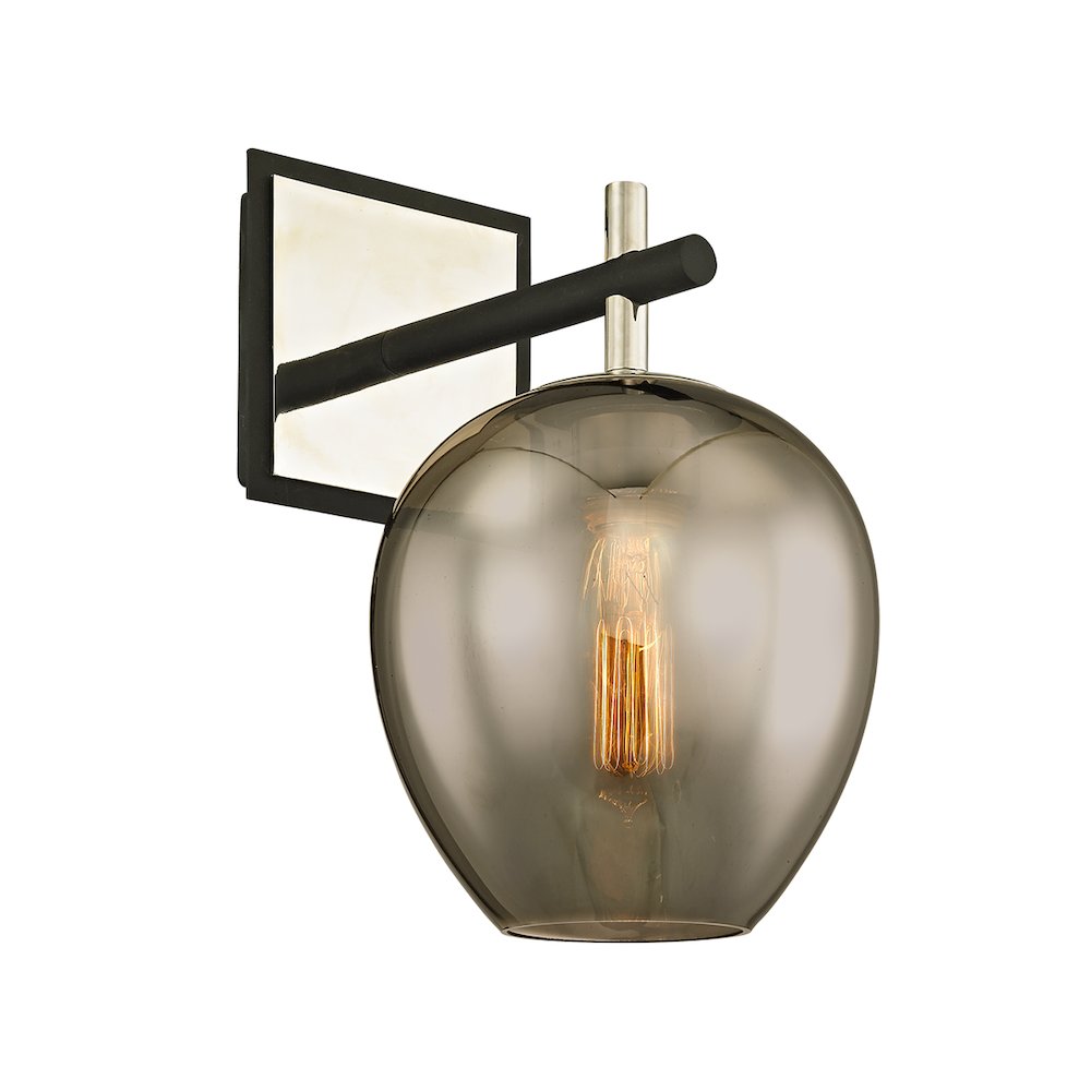 Iliad Wall Sconce, Texture Black. Picture 1