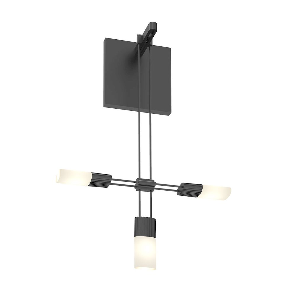Suspenders Wall Sconce, Satin Black. Picture 1