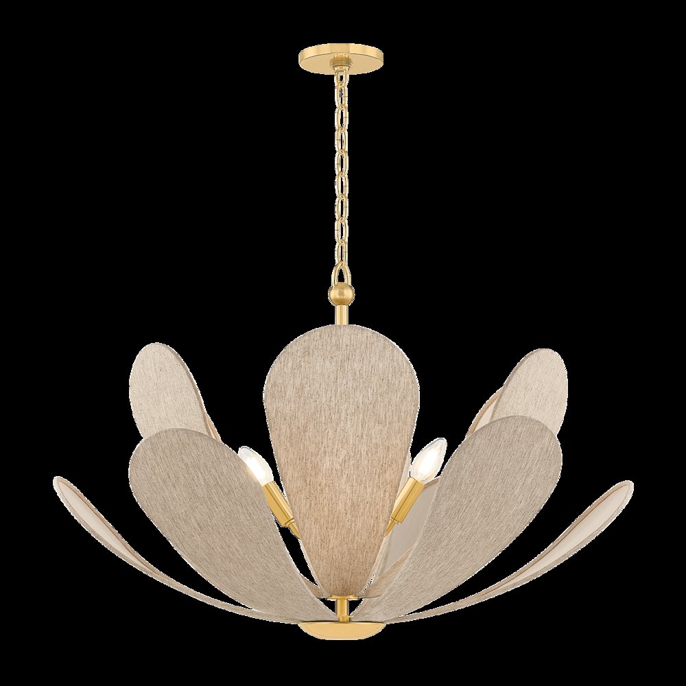 Nadine Chandelier, Aged Brass. Picture 1