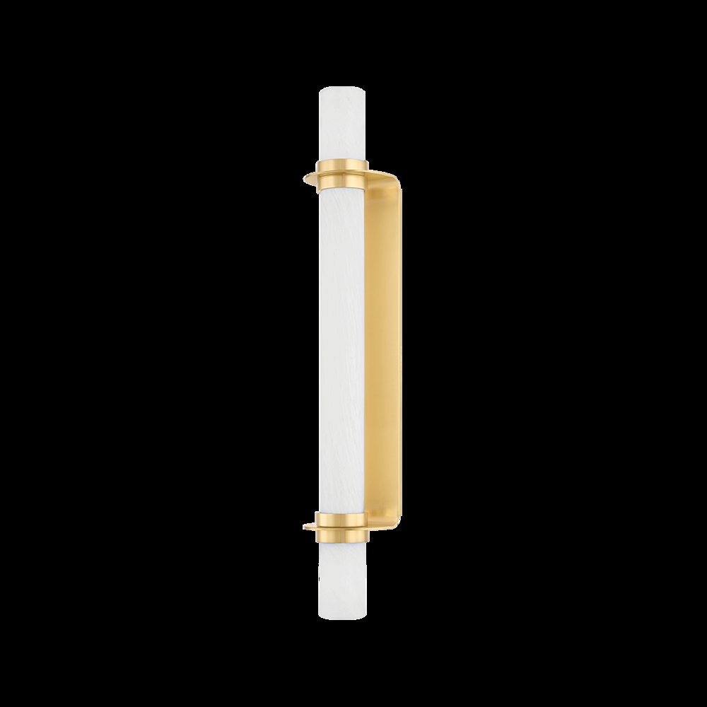 Groveland Station Wall Sconce, Aged Brass. Picture 1