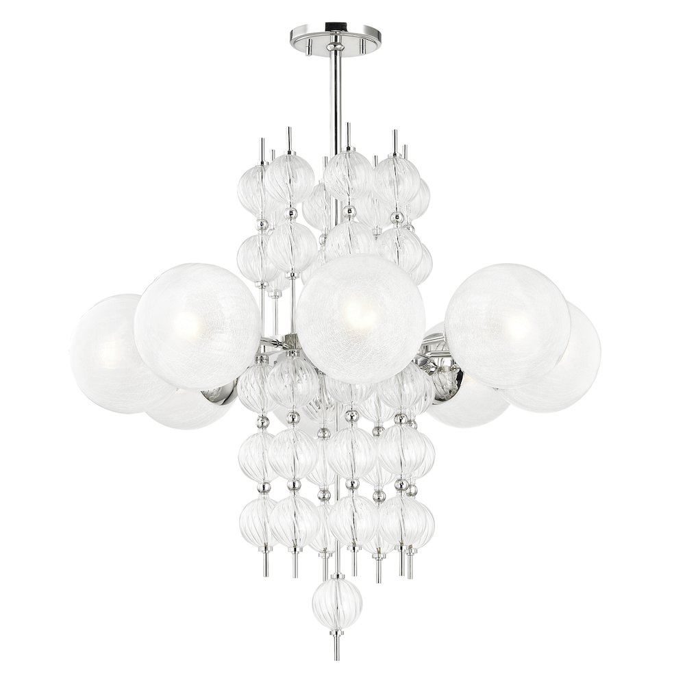 Calypso Chandelier, Polished Nickel. Picture 1