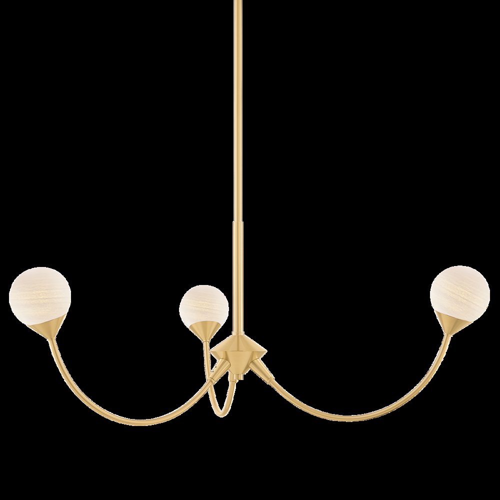 Natasha Chandelier, Aged Brass. Picture 1
