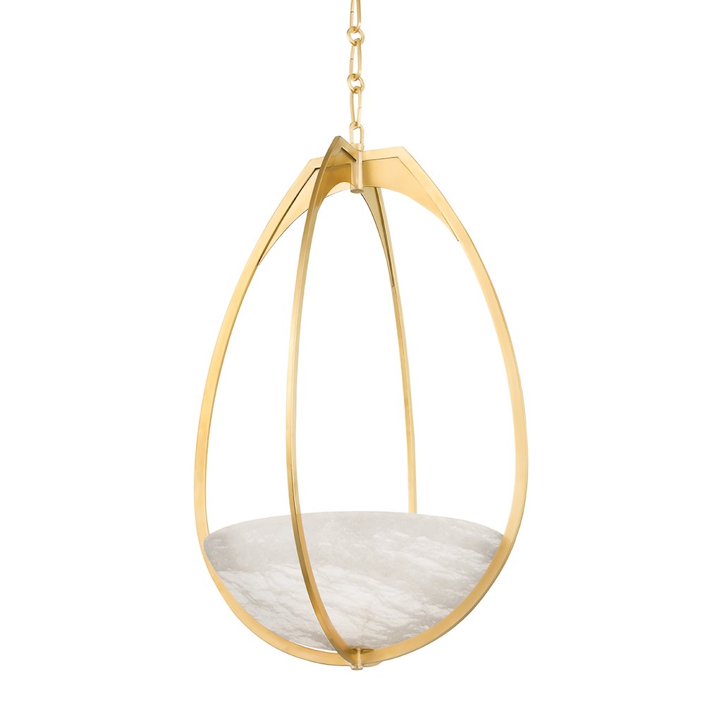 Lloyd Pendant, Aged Brass. Picture 1
