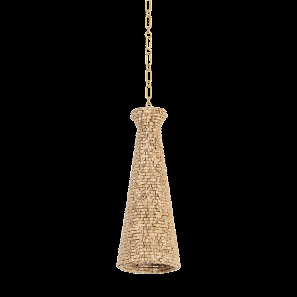 Tallman Pendant, Vintage Gold Leaf. Picture 1
