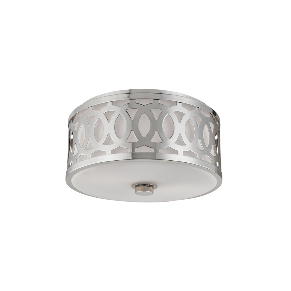 Genesee Flush Mount, Polished Nickel. Picture 1