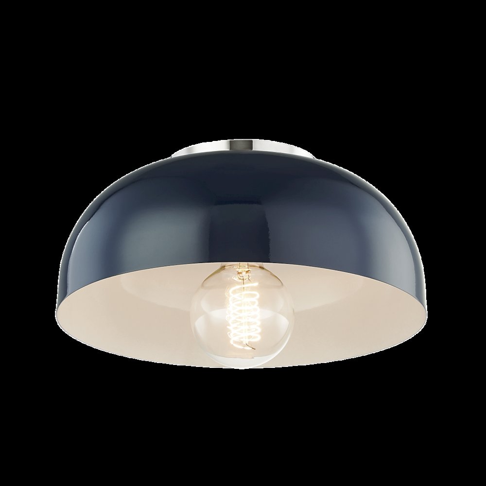 Avery Flush Mount, Polished Nickel. Picture 1