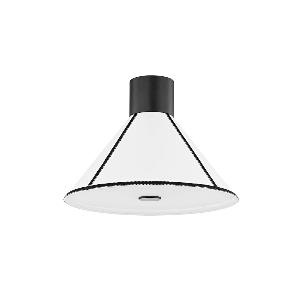 Forrest Semi Flush In Soft Black Color. Picture 1