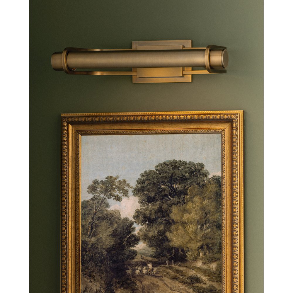 Caspian Picture Light, Patina Brass. Picture 3