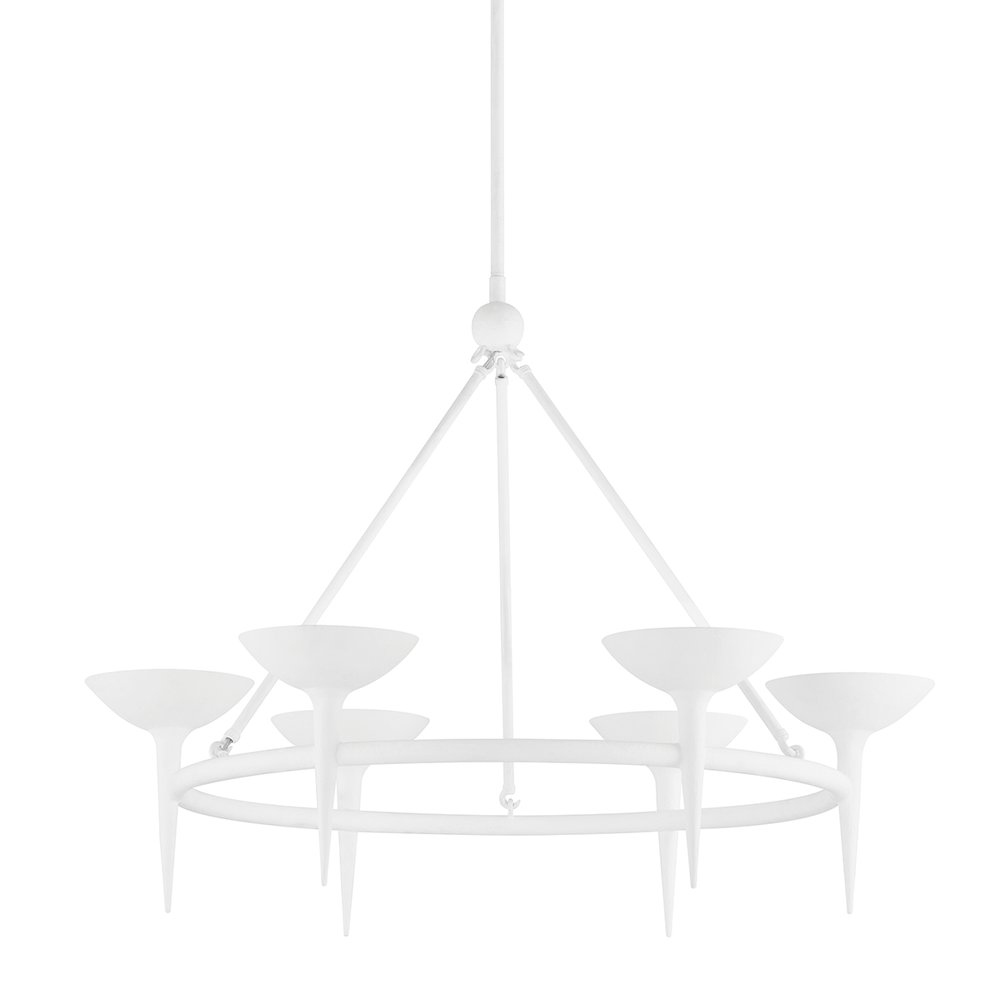 Cecilia Chandelier, Gesso White. Picture 1