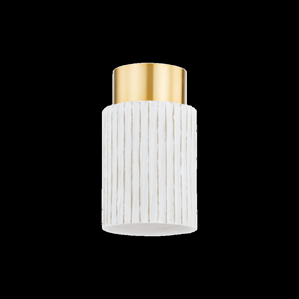 Corissa Flush Mount, Aged Brass. Picture 1