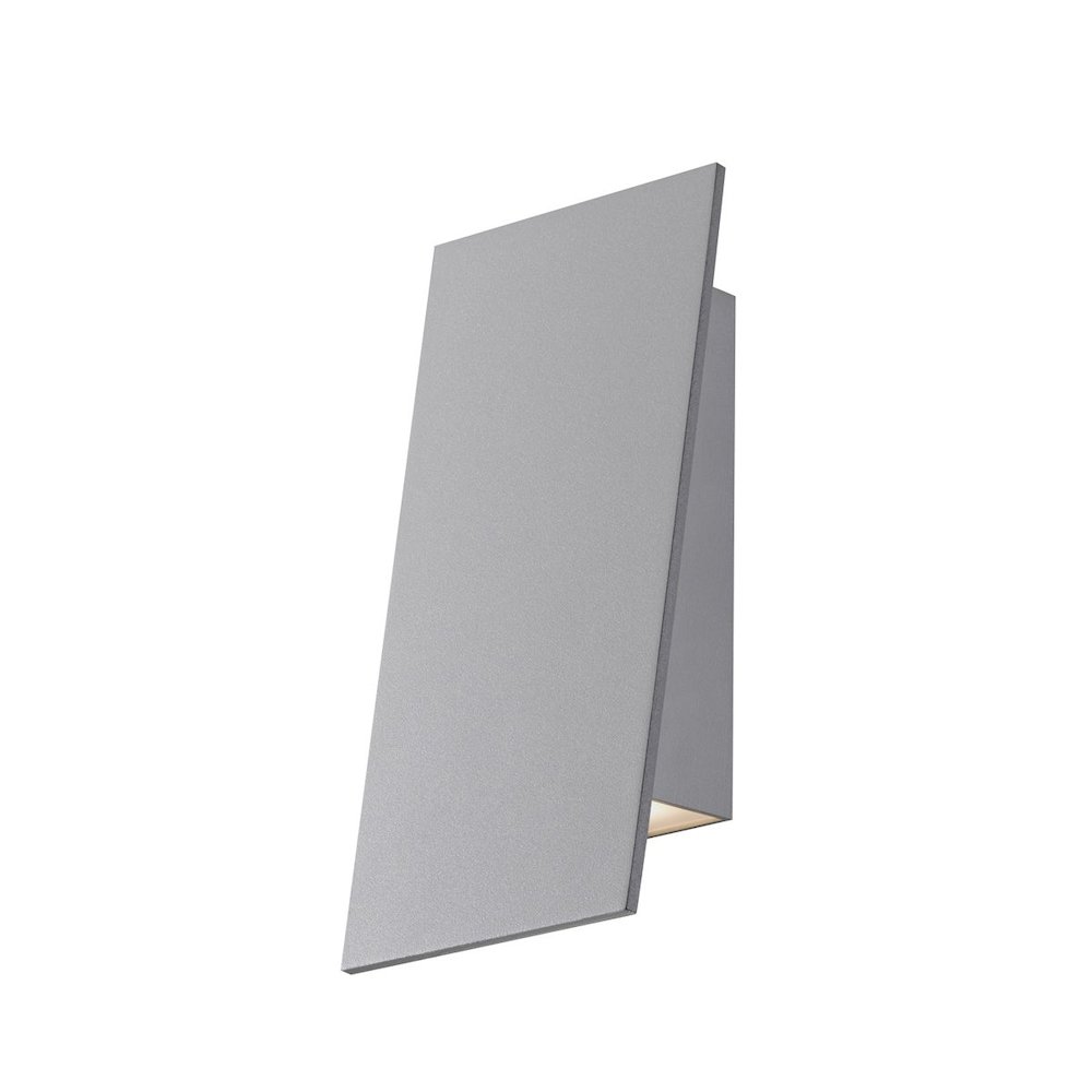 Angled Plane Wall Sconce, Textured Gray. Picture 1