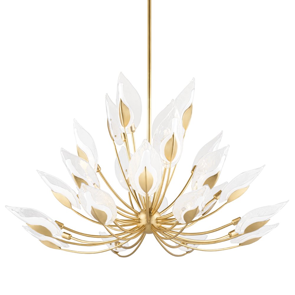 Blossom Chandelier, Gold Leaf. Picture 1
